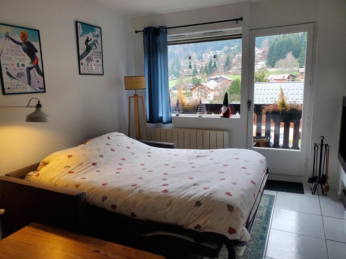 Studio Avec Petit Balcon Et Cheminee - Grand Massif Les Carroz d'Araches Bagian luar foto